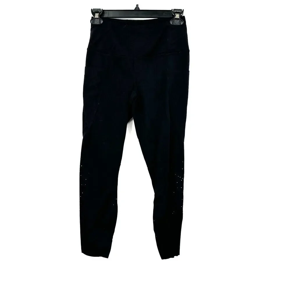 Member's Mark Size Small Leggings‎ Black Activewear Pockets Exercise Workout Gym